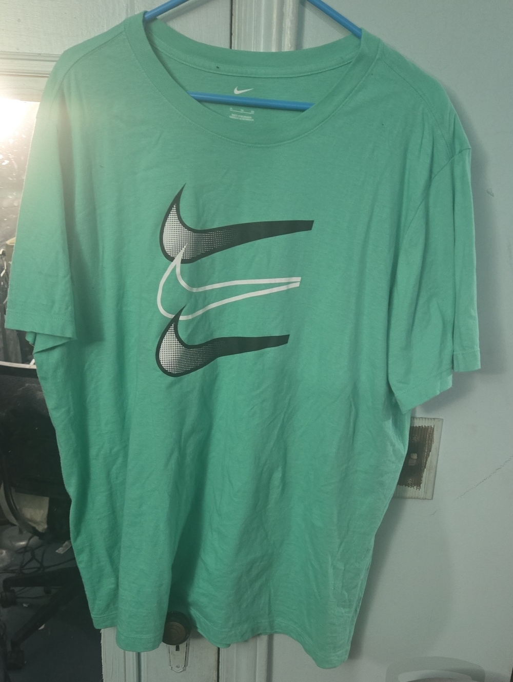 Nike Short Sleeve Teal Graphic Swoosh Tee